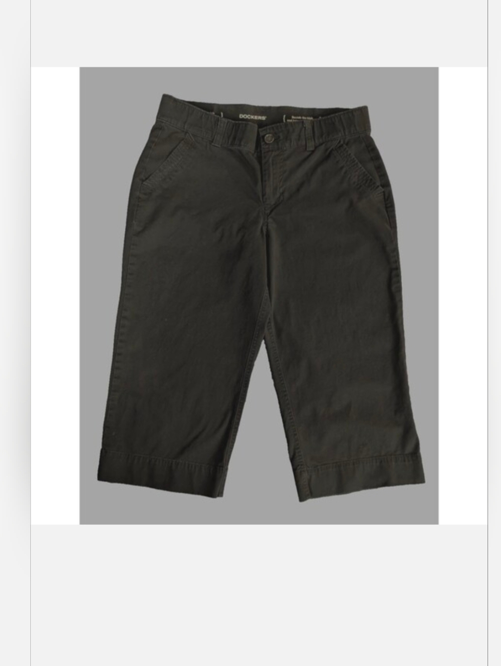 Women's Dockers Black Capri Pants 10